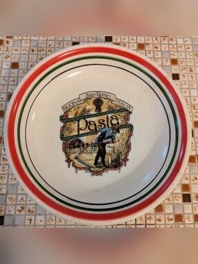 Vintage HiMARK 11.5" Italian Pasta Serving Bowl Buona San Remo Italia